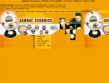 Tablet Screenshot of crockery-exporters-india.com